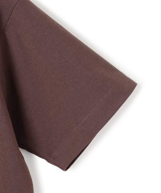 J.PRESS YORK STREET 【UNISEX】サイドスリット Tシャツ ダークブラウン系