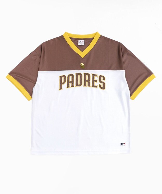 WEGO 【ユニセックス着用ITEM】別注MLBメッシュゲームグラフィックT（SS） ブラウンその他