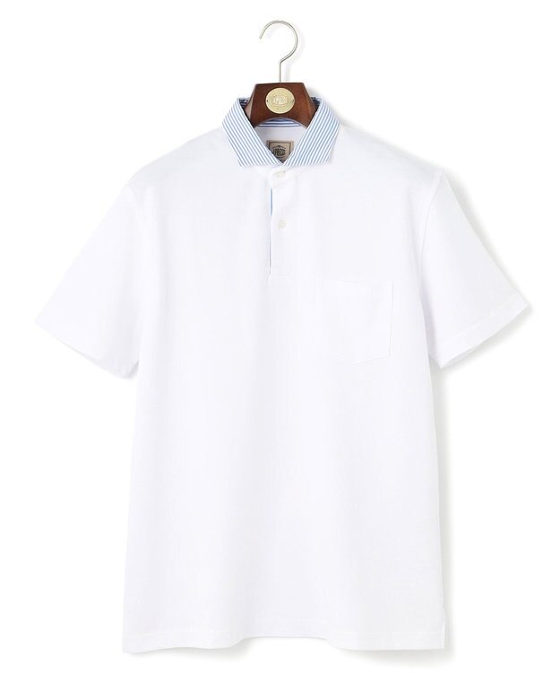 J.PRESS MEN 【WEB・一部店舗限定】バーズアイカノコ ポロシャツ ホワイト系
