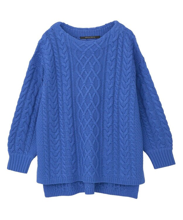YECCA VECCA ケーブルニット Blue