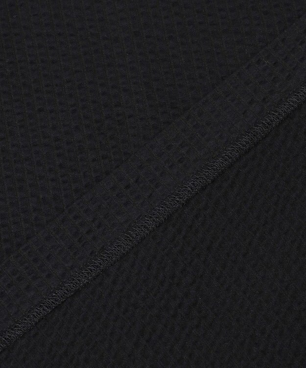 JOSEPH ABBOUD 【オリジナルオーガニックコットン使用】JOE COTTONサッカー クルーネック Tシャツ ブラック系