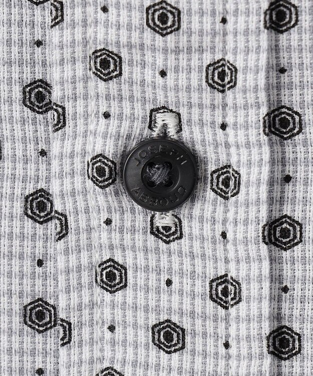 JOSEPH ABBOUD 【イージーケア】小紋プリント 半袖シャツ グレー系5