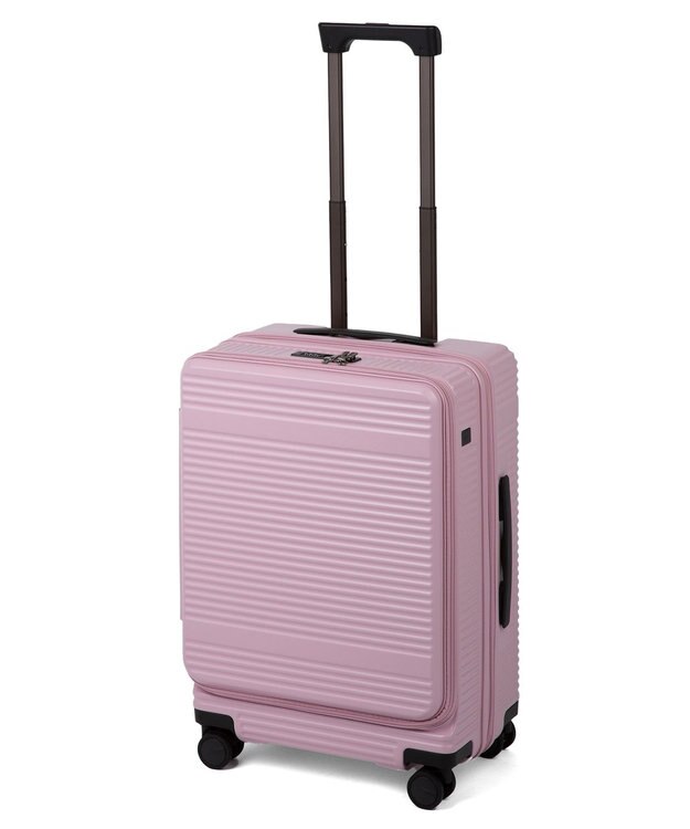 ACE BAGS & LUGGAGE ace. サルートン フロントオープンスーツケース Mサイズ 47～57L 05362 ピンク