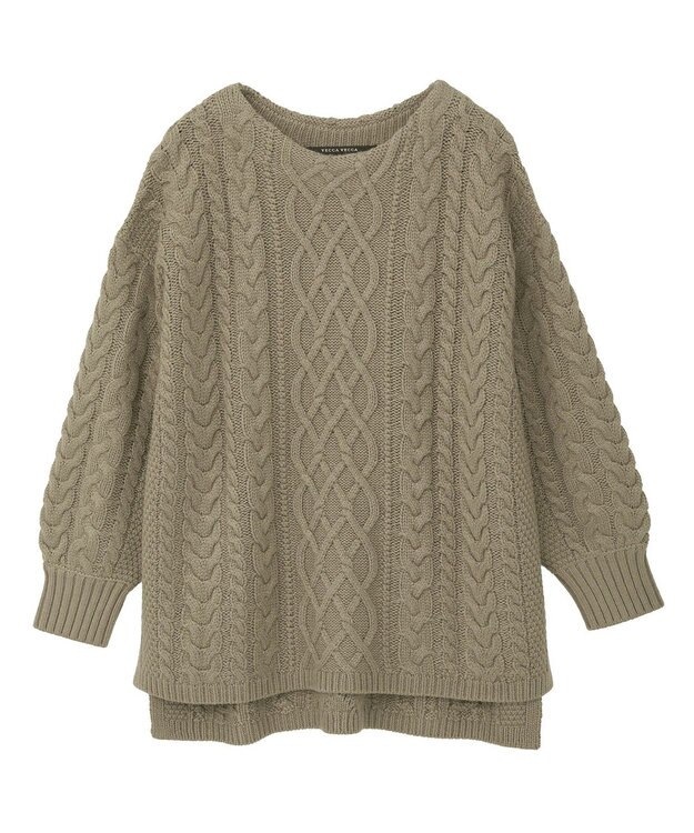 YECCA VECCA ケーブルニット Mocha