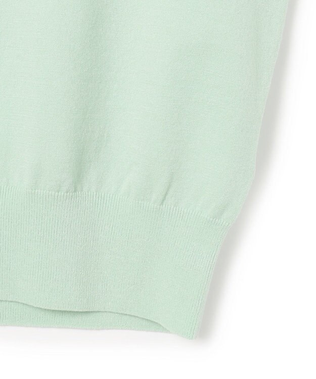 23区 L 【先行予約】ネオコンフォートストレッチ レーシーデザイン ニット スモーキーグリーン系