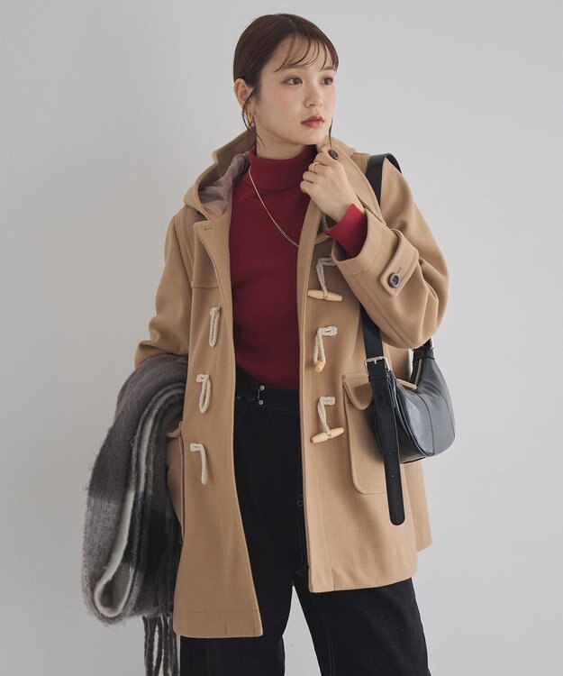 earth music&ecology ダッフルコート Beige