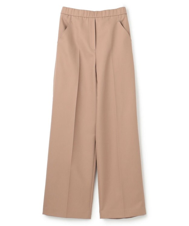 JOSEPH 【洗える】ボイルコットン　ワイドトラウザーズ Frozen Mocha