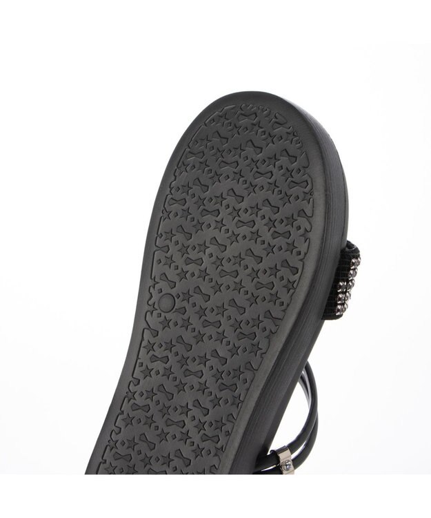 MODE ET JACOMO <carino>２WAYビジューサンダル ブラック