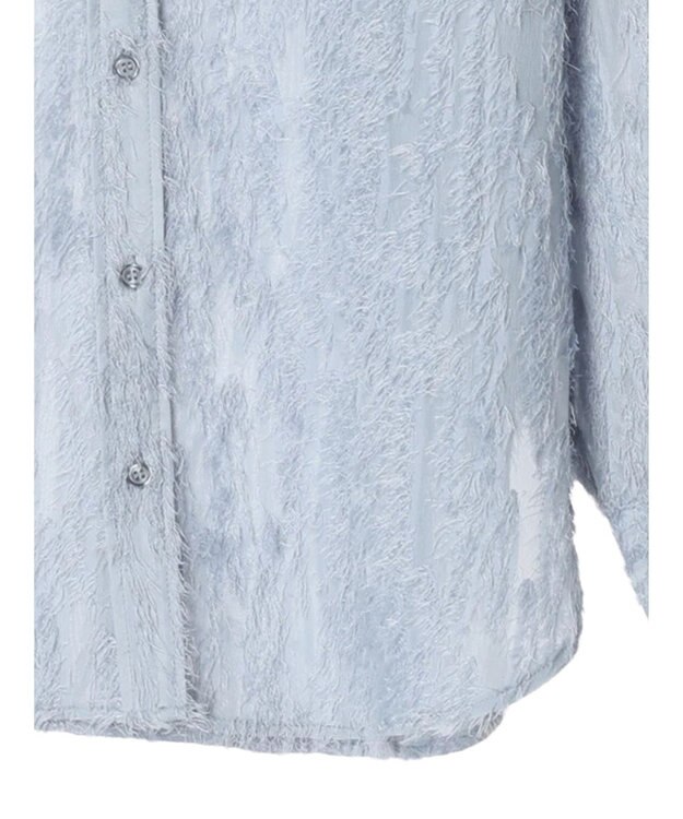 earth music&ecology ジャガードシャツ Blue