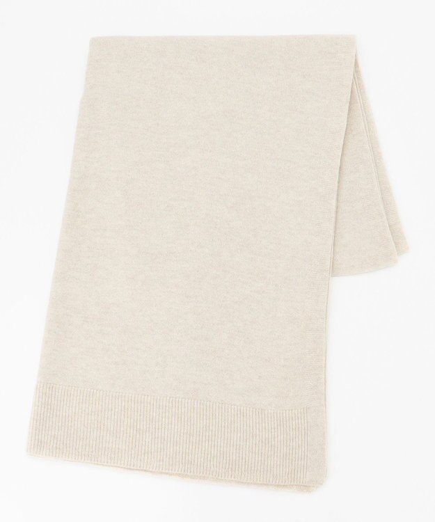 自由区 【洗える】ウールカシミヤブレンド ストール ベージュ系