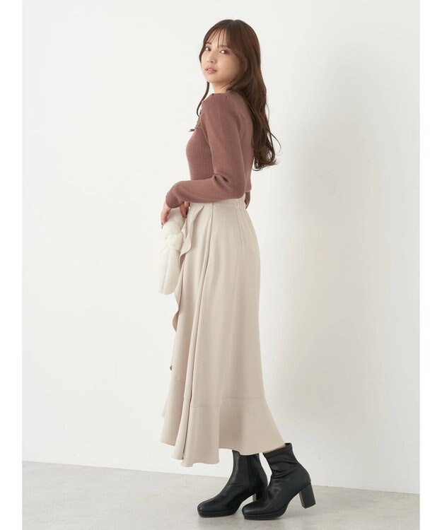 earth music&ecology シアードッキングニットプルオーバー Mocha