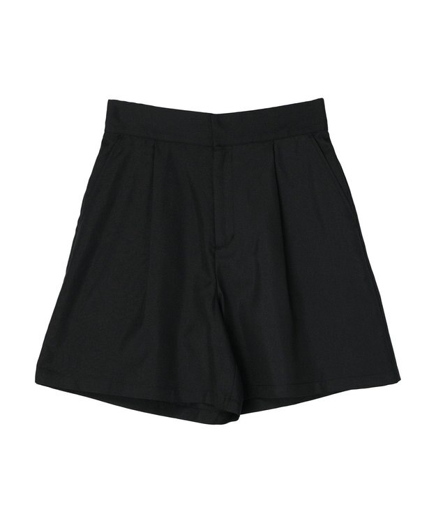 earth music&ecology タックショートパンツ Black