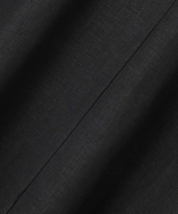 UNFILO 【洗える】リネンレーヨン カフタンワンピース ブラック