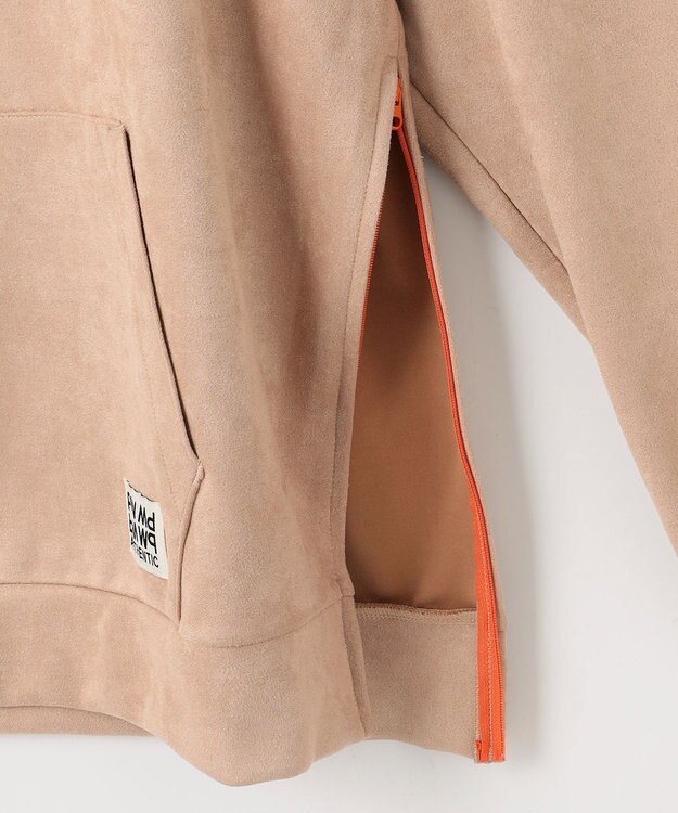 PW CIRCULUS 【MEN】スエード調 デタッチャブルフーディ ベージュ系