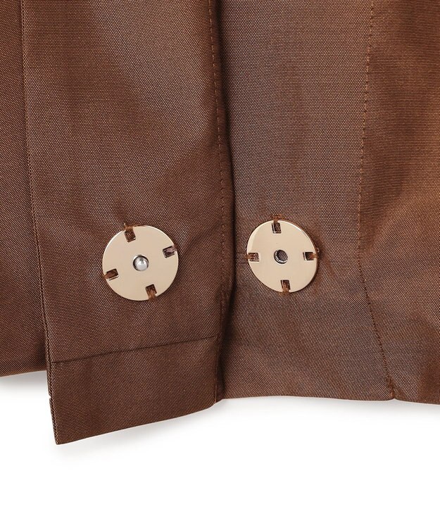 BEIGE， SULFUR / シルク混ショート丈バルーンブルゾン Brown