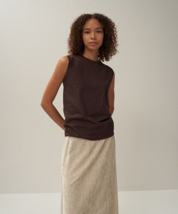 ATON SUVIN 60/2 | タンクトップ BURGUNDY