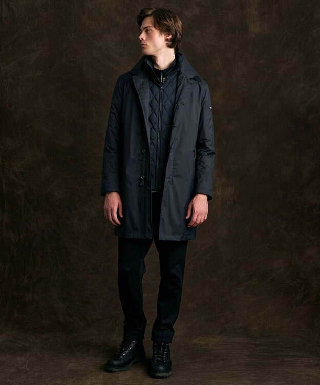 JOSEPH ABBOUD MOUNTAIN 【ストレッチ/吸水速乾/UVカット】ヴィンテージチノ パンツ ブラック系