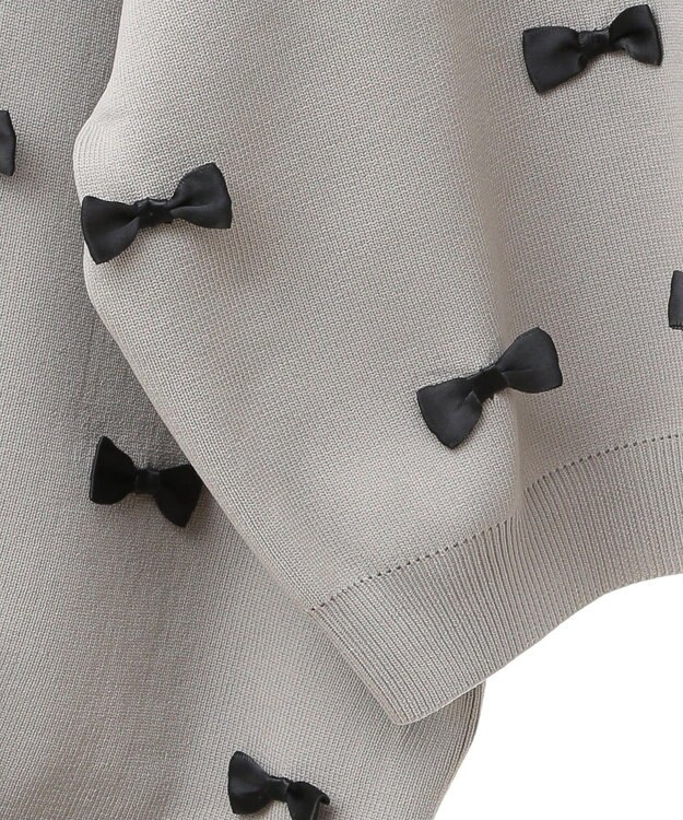 Green Parks ・ｓｗｉｎｇ　ｂｙ　メニーリボンニット Dark Gray Mixture