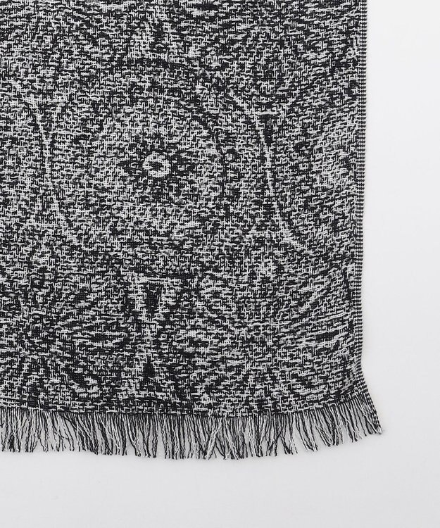 JOSEPH HOMME 新柄【上質素材】シルクカシミヤ　ブックストール / モスクパターンストール ブラック系5