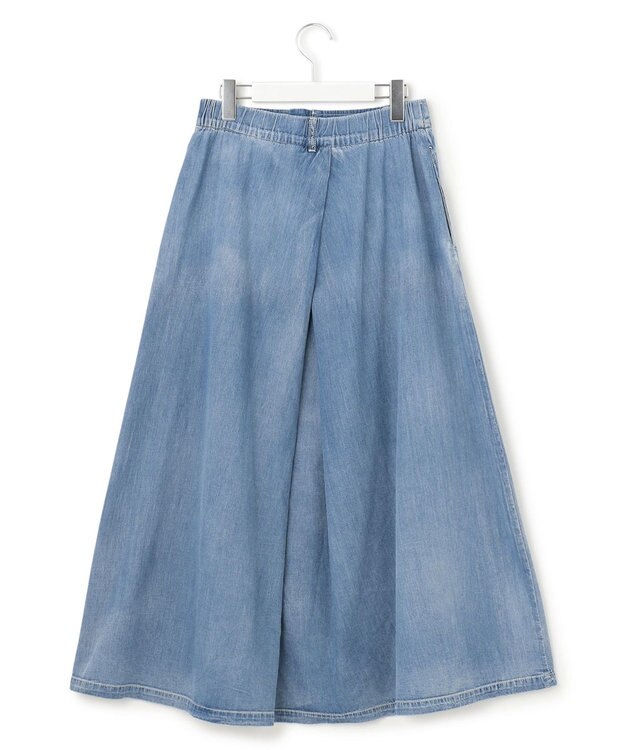 J.PRESS YORK STREET 【WOMEN】ライトダンガリー デニムスカート ダルブルー系