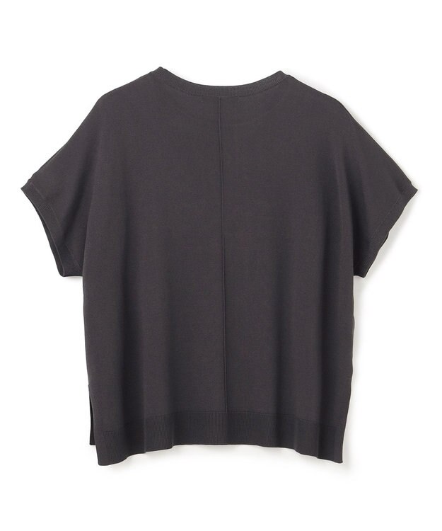 UNFILO スゴ機能美ニット ロゴジャガード チャコールベース