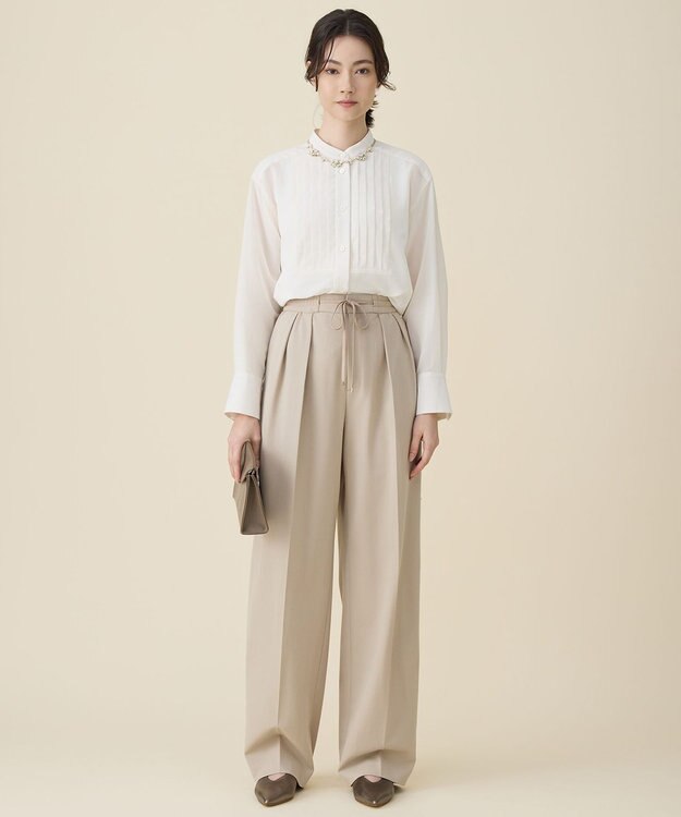 自由区 ライトフィールカーブ パンツ ベージュ