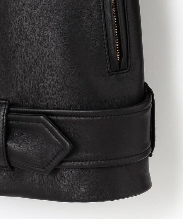 BEIGE， 【10th Anniversary】LAMB / ライダースジャケット Black