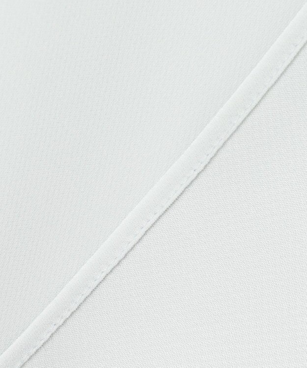 ICB L 【人気のため新色追加・接触冷感・UVケア・速乾・洗える】BackSatinAmunzen 5分袖バンドカラーブラウス アッシュブルー系