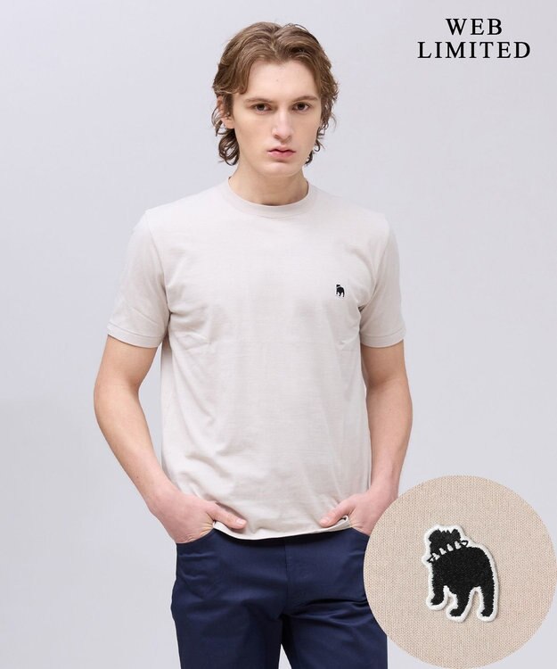 J.PRESS MEN さりげなくちょうどいい【WEB限定 / 8色展開】バックブル Ｔシャツ ベージュ系(26年新色)