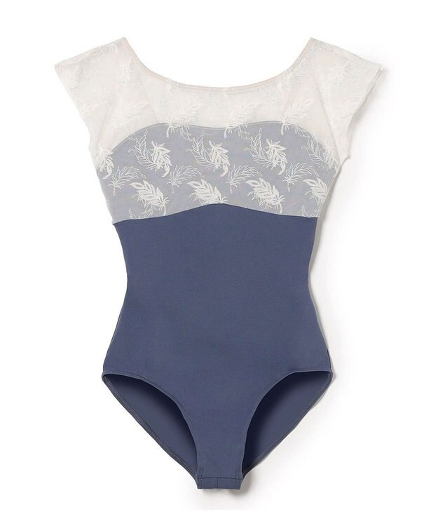 Chacott フレンチスリーブレオタード ブルー