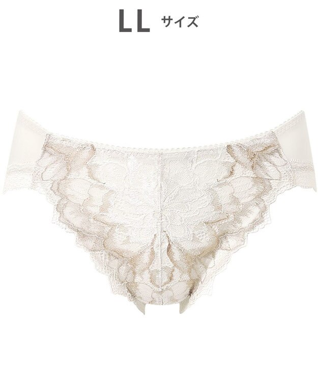 WACOAL ショーツ 【ハグするブラ】 BXB418とペア はきこみ丈あさめ ナイロンベア天竺素材(バック) レディース PXB118 /ワコール アイボリー