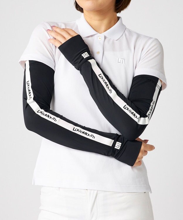 FILA GOLF／marie claire 【LOUDMOUTH】アームカバー Black