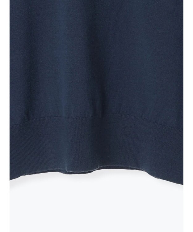 Te chichi プレーンニット(吸湿発熱) ネイビー