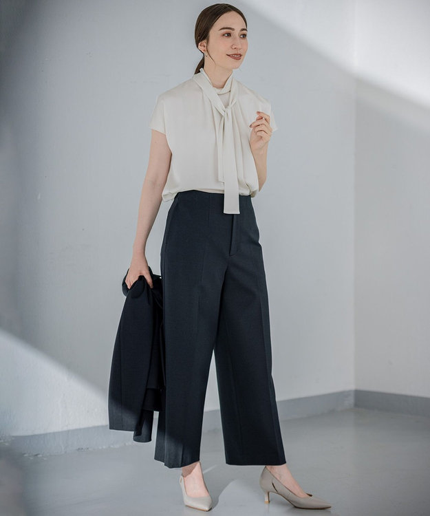 自由区 【Sサイズ有】360°FREE ウォッシャブル パンツ ネイビー系