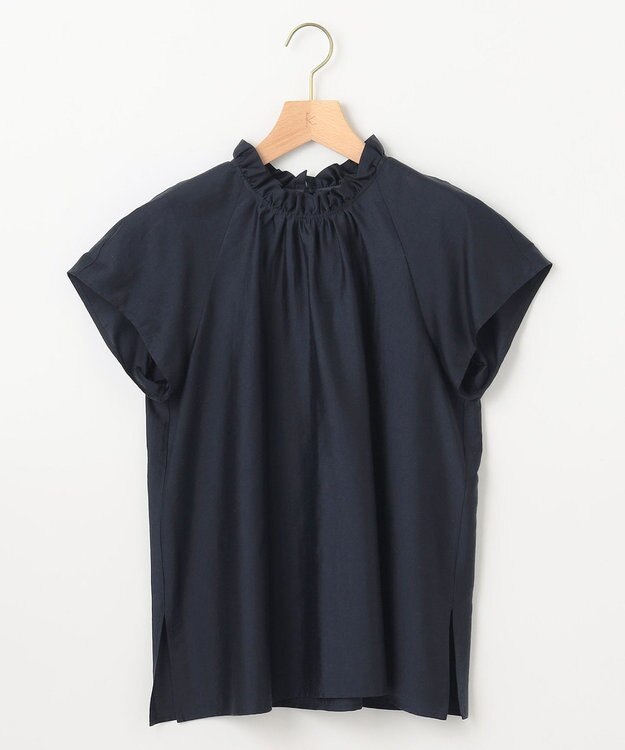 組曲 カールマイヤーハイネック ブラウス ネイビー系
