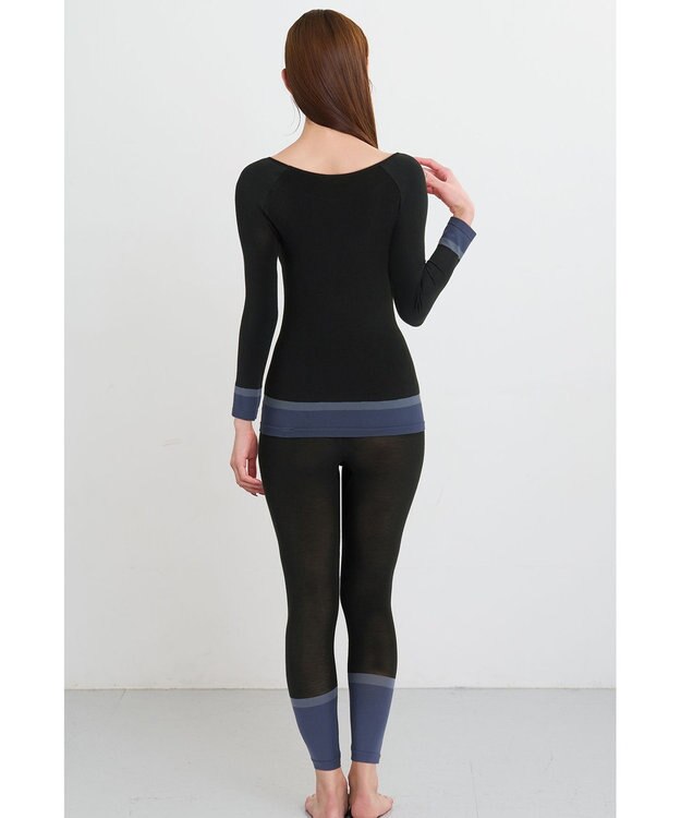 WACOAL あったかインナー よく伸びる生地 袖丈調節可能(7分袖~9分袖) 保温性(身生地) 9分袖 長袖 【360°ラクストレッチ】 レディース CLD371 /ワコール ダークブラウン