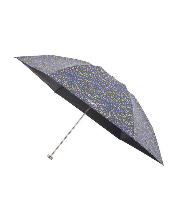 MOONBAT 【 遮光率100％/遮熱/UV/軽量】MACKINTOSH PHILOSOPHY(マッキントッシュフィロソフィー)晴雨兼用日傘 Snowblue Garden Barbrella バーブレラ 折りたたみ傘 フワクール生地使用 ディープブルー