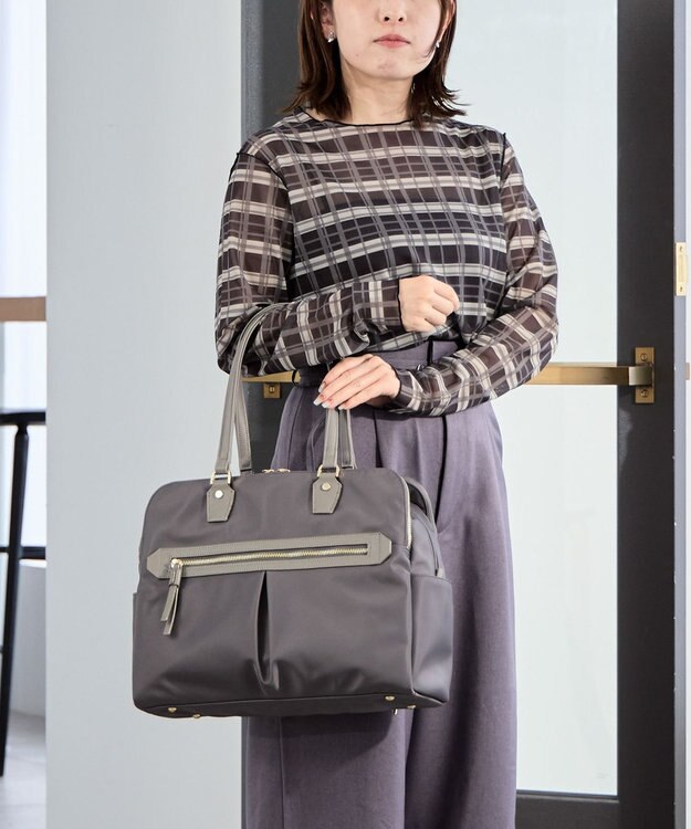 ACE BAGS & LUGGAGE ace. ラポルテム トートバッグ 3気室 A4 13.3インチPC収納 16L 68523 エース グレー