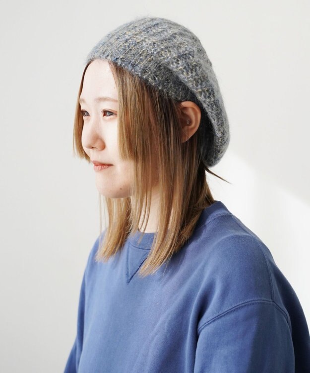 ATRENA モヘアリラックスニットベレー ブルー