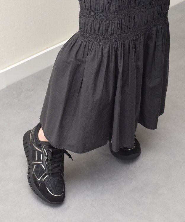 Bridget Birkin 【PARADIS COULEUR】異素材コンビレースアップスニーカー ブラックコンビ