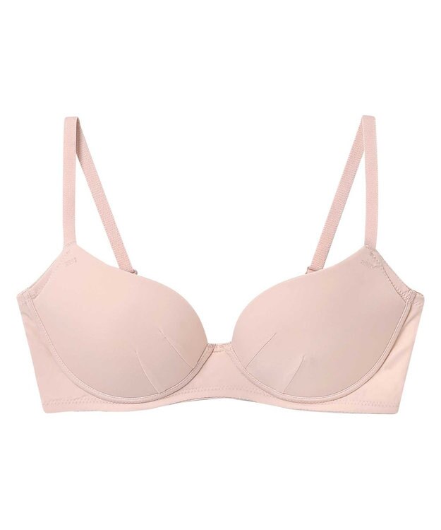 AMPHI 【NAILS INCコラボ】 ノンワイヤーブラ 谷間をメイク 脇高設計 背中をスムージング Aカップあり 【BRAGENIC ブラジェニック スムージングタイプ】 ブラジャー ブラ ワイヤレス BMI245 アンフィ／ワコール ピンク