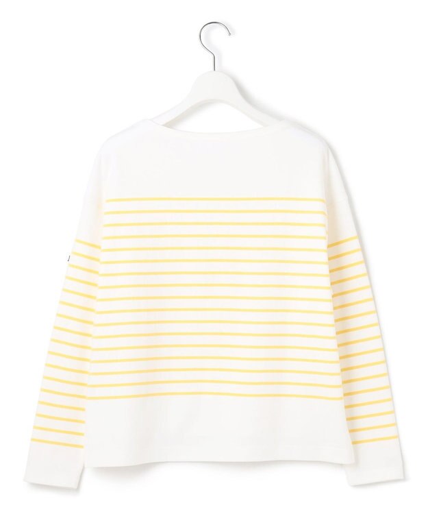 23区 【洗える】Armor-lux スムース パネルボーダー カットソー オフ×レモンイエロー