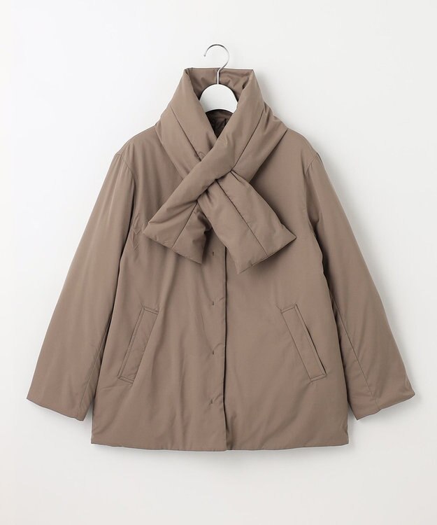 J.PRESS LADIES ピーチマルチポリリバーシブル アウター ブラウン系