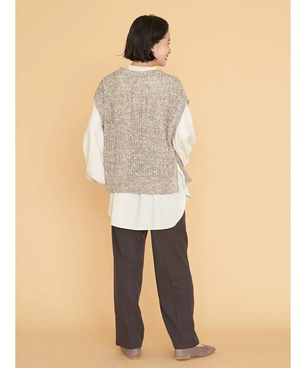 AMERICAN HOLIC ＳＥＴ　ボリュームスリーブシャツ＋ニットベスト Ivory