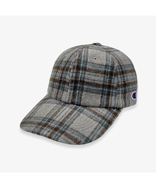 林八百吉商店 Champion ネルチェックロングキャップ ライトグレー
