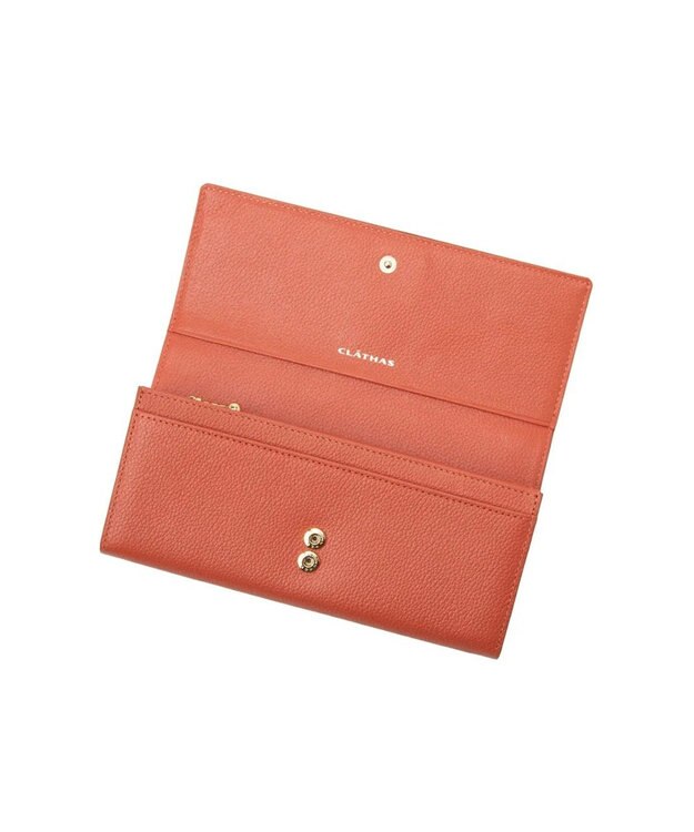 CLATHAS イヴェット かぶせ長財布 オレンジ