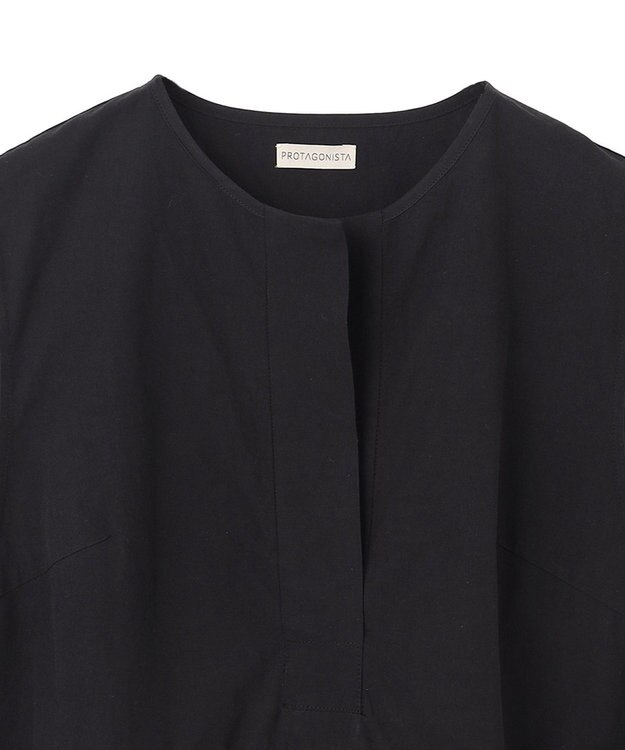 BEIGE， 【WEB限定】PROTAGONISTA / ギャザーブラウス Black
