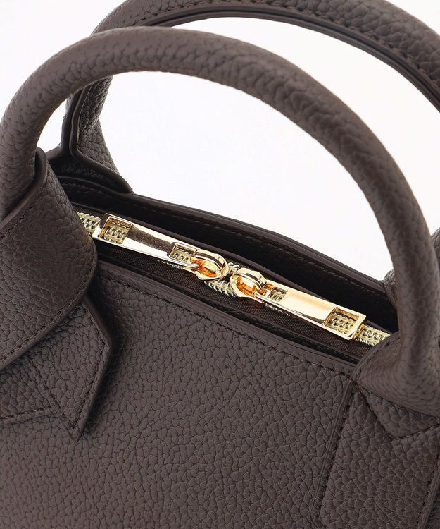 LA BAGAGERIE 【maison vert】 【超軽量/多収納】リボンハンドル2WAYバッグ ダークチョコ