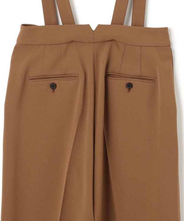 23区 トリアセダブルクロス ワイドストレート パンツ キャメル系