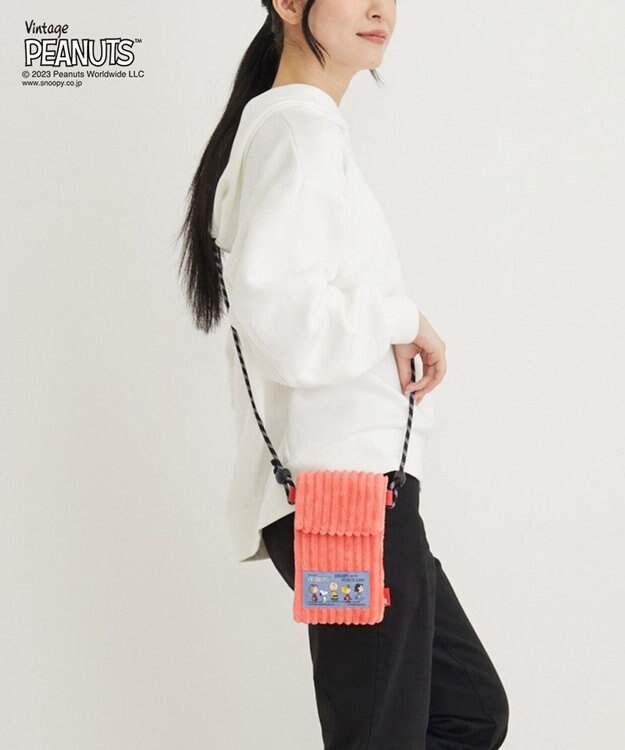 ROOTOTE 8349【スヌーピー】IP.ベビールー.コーデュロイ.ピーナッツ-8U 03：コーラル